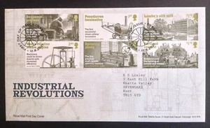Industrial Revolutions 2021 conjunto en dirección tipográfica cubierta de primer día, Derby envío directo - Imagen 1 de 1