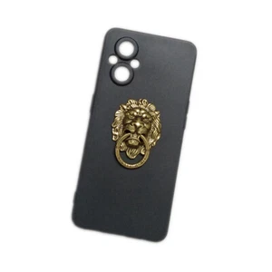 For OPPO Reno 8 Lite 5G 3D Lion Finger Ring Stand Holder Soft TPU Phone Cover - Picture 1 of 4