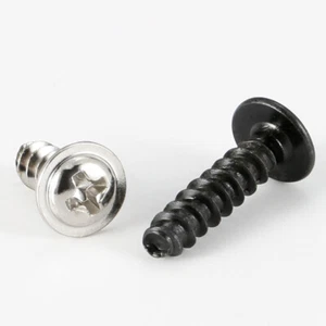 M4*6-20mm Carbon Round Phillips Pan Washer Head Flat tail Self Tapping Screws - Picture 1 of 6