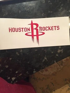 Vintage NBA Houston Rockets Bumper Sticker & Pocket Schedule '05-'06 Yao Ming - Picture 1 of 5