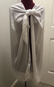 Dotti One Size White Polyester Trim Swimsuit Skirt Wrap Tie Beach Pool Cover Up - Picture 1 of 6