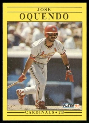 1991 Fleer #640 Jose Oquendo - Image 1 of 2