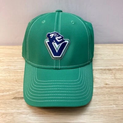 *NWOT* VANCOUVER CANUCKS Reebok Green Retro Logo NHL Official Fitted Hat (OSFM) - Image 1 of 4
