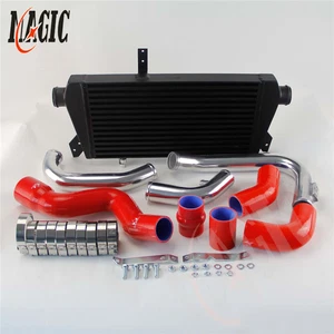 Front Mount Intercooler+Pipe Kit For Audi A4 B6 1.8T Turbo Quattro 02-06 Red - Picture 1 of 10