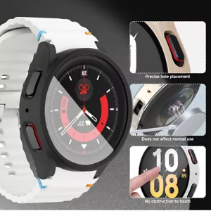 Custodia PC cinturino sportivo per Samsung Galaxy Watch 7 banda 40/44 mm cinturino in silicone senza spazio - Foto 1 di 34