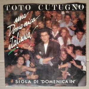 COPERTINA (7") Toto CUTUGNO - Una Domenica italiana 1987 - Foto 1 di 2