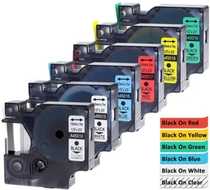 Kompatibel Dymo D1 Schriftband 6mm 9mm 12mm 19mm 40913 45013 LabelManager 160 - Bild 1 von 29