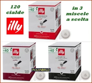 120 cialde ESE caffè ILLY in 3 miscele a scelta CLASSICO INTENSO FORTE no 100 - Foto 1 di 2