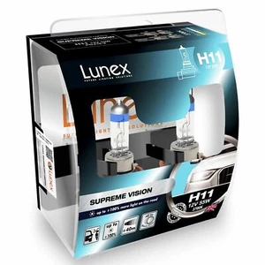 LUNEX H11 SUPREME VISION 3700K 12V 55W PGJ19-2 Auto Scheinwerfer Halogenlampen x2 - Bild 1 von 1