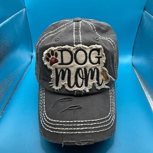 KBETHOS Vintage Dog Mom Cap Hat Women's Distressed Strapback, Gray-Adjustable - Picture 1 of 6