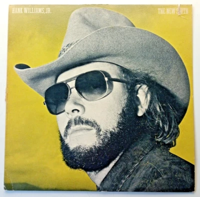 Hank Williams Jr - The New South 1977 disc 1981 sleeve Elektra 5E 539 LP - Image 1 of 4