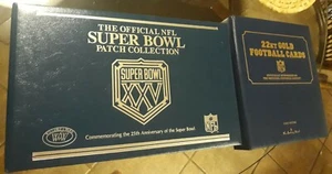 NFL MEMORABILIA - SUPER BOWL PATCH SAMMLUNG - 24 K GOLD KARTEN SAMMLUNG - Bild 1 von 10