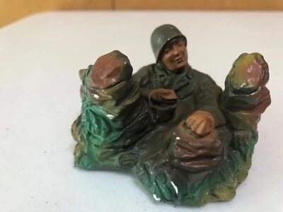 (3) J.H. MILLER AÑOS 50 CHALKWARE EJÉRCITO DE EE. UU. SEGUNDA GUERRA MUNDIAL FIGURAS FIRMADAS DE COLECCIÓN  Foto 1 de 4