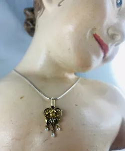 Kettenanhänger Gold 585 Schutzengel Verehrung 19.Jhdt - Bild 1 von 12