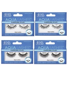 ARDELL Professional Aqua Lashes 341 and 345- No Adhesive Needed Lot (4) NEW - Picture 1 of 7