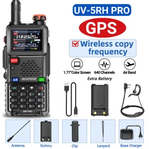 Baofeng UV-5RH PRO GPS Walkie Talkie Multi Band Rechargeable Two Way Radio kit - Picture 1 of 12