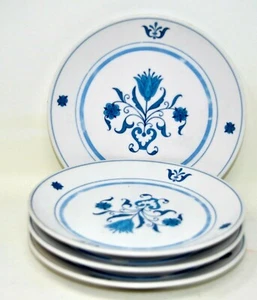 Noritake Blue Haven Bread & Butter Plates (Set of 4) Progression Floral 9004 - Picture 1 of 2