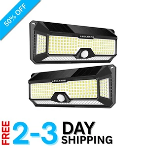 Super Bright Solar Motion Sensor Lights - 4000Lm Waterproof Security Wall Lights - Picture 1 of 9