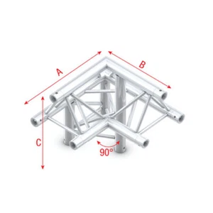 Milos Deco-22 Triangle truss Ecke 3-Punkt Deko Party DJ Bühne Licht Event - Bild 1 von 1