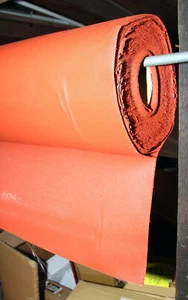 Red Silicone coated 32oz fiberglass fabric 60"x12" - Picture 1 of 3
