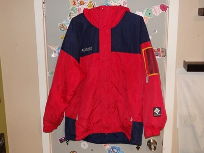 RARO Vintage Columbia Sportswear Parka Pullover Anorak Chaqueta de Esquí Para Hombre Grande Foto 1 de 4
