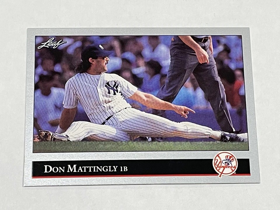 1992 Leaf Baseball #57 - Don Mattingly - New York Yankees - Image 1 of 2