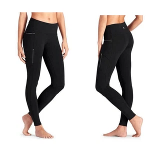 Athleta Black Sly Drifter Moto Style 4 Zipper Pocket Leggings-S - Bild 1 von 10