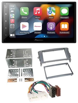 Pioneer DAB Bluetooth 2DIN USB MP3 Autoradio für Toyota Auris 07-12 anthrazit-gr - Bild 1 von 4