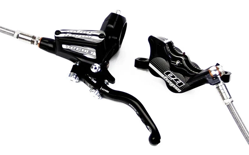 Juego de frenos de disco hidráulicos y palancas Hope Tech 3 E4 - FRT/izquierdo y trasero/derecho nuevo en caja Foto 1 de 1