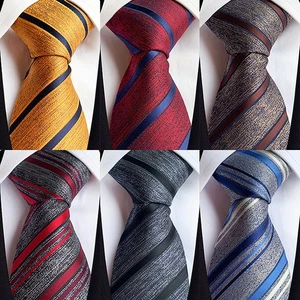 Luxury 8CM Mens Ties Polka Dot Stripes Classic Business Necktie Jacquard Woven - Picture 1 of 34