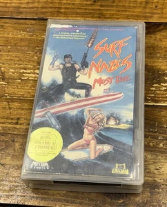 SURF NAZIS MUST DIE TROMA VHS HOME VIDEO 1987 Horrorkomödie Lloyd Kaufman  - Bild 1 von 3