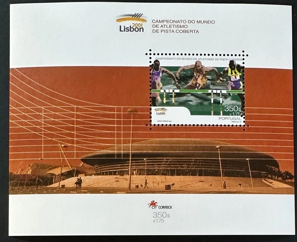 PORTUGAL   2400 Lovely Mint NEVER Hinged Souvenir Sheet TRACK & FIELD - Image 1 of 1