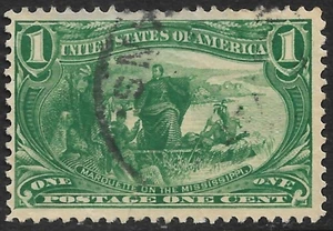 United States #285 1c. Marquette Issue Used Very Fine - Picture 1 of 2