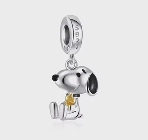 snoopy charm  925 Sterling Silber Bracelet Anhänger Peanuts Charms kette - Bild 1 von 2