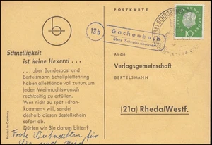 Landpost Gachenbach sobre Schrobenhausen en postal SSt SCHROBENHAUSEN  - Imagen 1 de 1