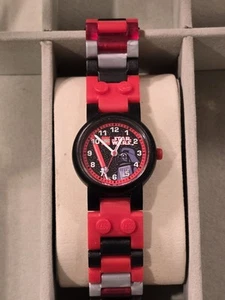Lego Red Gray Black Star Wars Darth Vader Wristwatch Collectible 6" New Battery - Picture 1 of 4