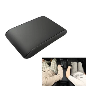 1PC Car Black Universal Leather Armrest Box Pad Car Center Armrest Box Riser Pad - Picture 1 of 8