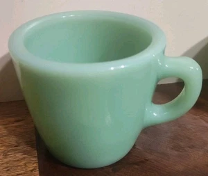Tazza/tazza vintage Fire King giadeite manico C extra pesante merce ristorante - Foto 1 di 4
