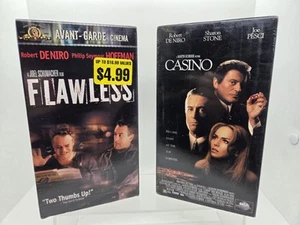 VHS Brand New sealed Casino Flawless Robert De Niro Joe Pesci Sharon Stone QTY 2 - Foto 1 di 2