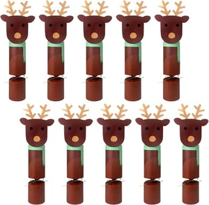 10 Pcs Reindeer Christmas Biscuits Box Christmas Candy Box Make Your Own - Picture 1 of 7