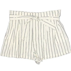 7 For All Mankind Damenshorts hochtailliert gestreift - Größe XL neu ohne Etikett - Bild 1 von 6