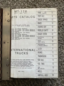 INTERNATIONAL TRUCKS = MT-126 TRUCK PARTS CATALOG = VINTAGE ORIGINAL - Bild 1 von 13