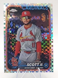 Victor Scott ll 2024 Topps Chrome Update RC Rookie Debut X-Fractor Cardinals STL - Bild 1 von 3