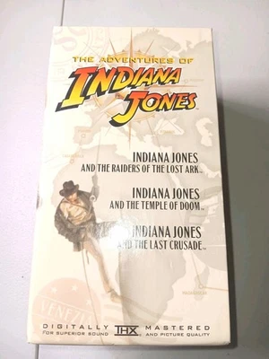 Indiana Jones VHS Box Set Trilogy Collection Raiders Temple Crusade - Image 1 of 4