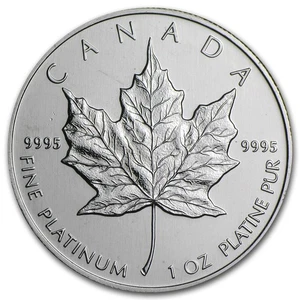 1988 Canada 1 oz Platinum Maple Leaf BU - Picture 1 of 2