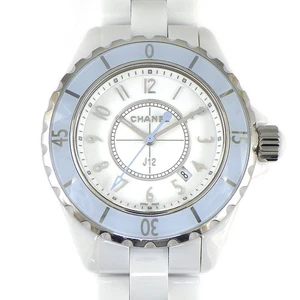 CHANEL Uhr J12 H4340 Soft Blue Limited Edition Datum SS Weiß Keramik Quarz - Bild 1 von 11