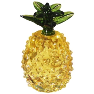 Crystal Pineapple Decoration Decorative Ornament Centerpieces Office Figurine - Picture 1 of 12