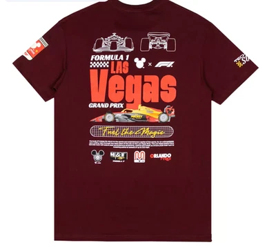 Disney x Formula 1 (2025) Burgundy T-Shirt (M & L) - Image 1 of 4