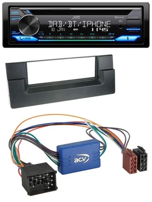 JVC Bluetooth MP3 USB DAB CD Autoradio für BMW 5er E39 X5 E53 Aktivsystem Rundpi - Bild 1 von 4