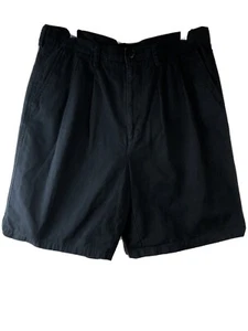 NIKE GOLF Mens 36 Black Cotton Shorts Pleated Front 9.25" inseam - Picture 1 of 11